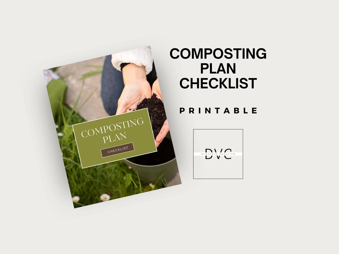 Composting Checklist PDF Printable | Home Composting Guide, Eco ...