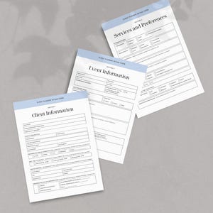 Veranstaltungsplaner Intake Form Template Professioneller Fragebogen zu Kundenberatung und Event Details für Hochzeits- und Eventplaner