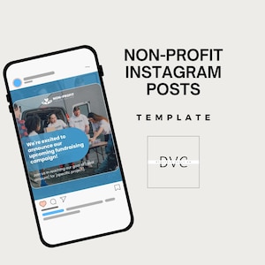 Non-Profit Instagram Posts Templates | Editable Charity Social Media | Customizable Fundraising Graphics | Activists & Volunteers Designs |