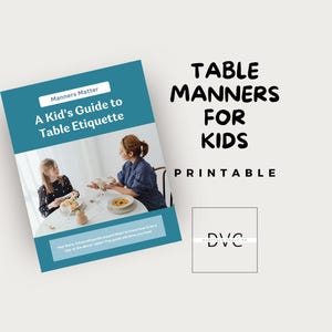 Table Manners Guide for Kids: Fun Dining Etiquette (Digital Download)