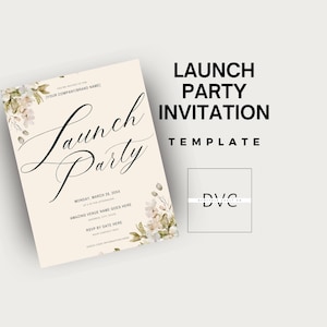 Launch Party Invitation Template: Editable Grand Opening Invite