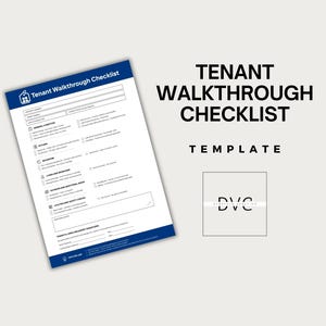 Tenant Walkthrough Checklist Template: Real Estate Inspection Form (PDF Download
