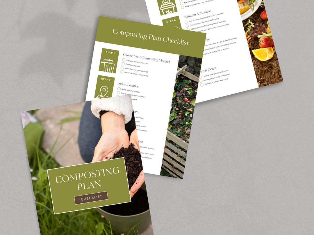 Composting Checklist PDF Printable | Home Composting Guide, Eco ...
