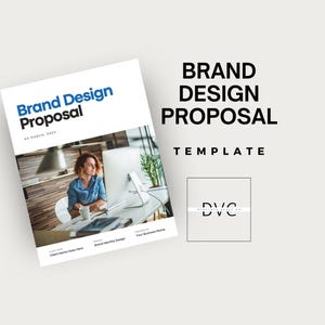 Modèle de proposition de conception de marque | Soumission client | Devis de service de stratégie de marque | Télécharger l'appel d'offres modifiable | Plate-forme de pitch professionnelle |