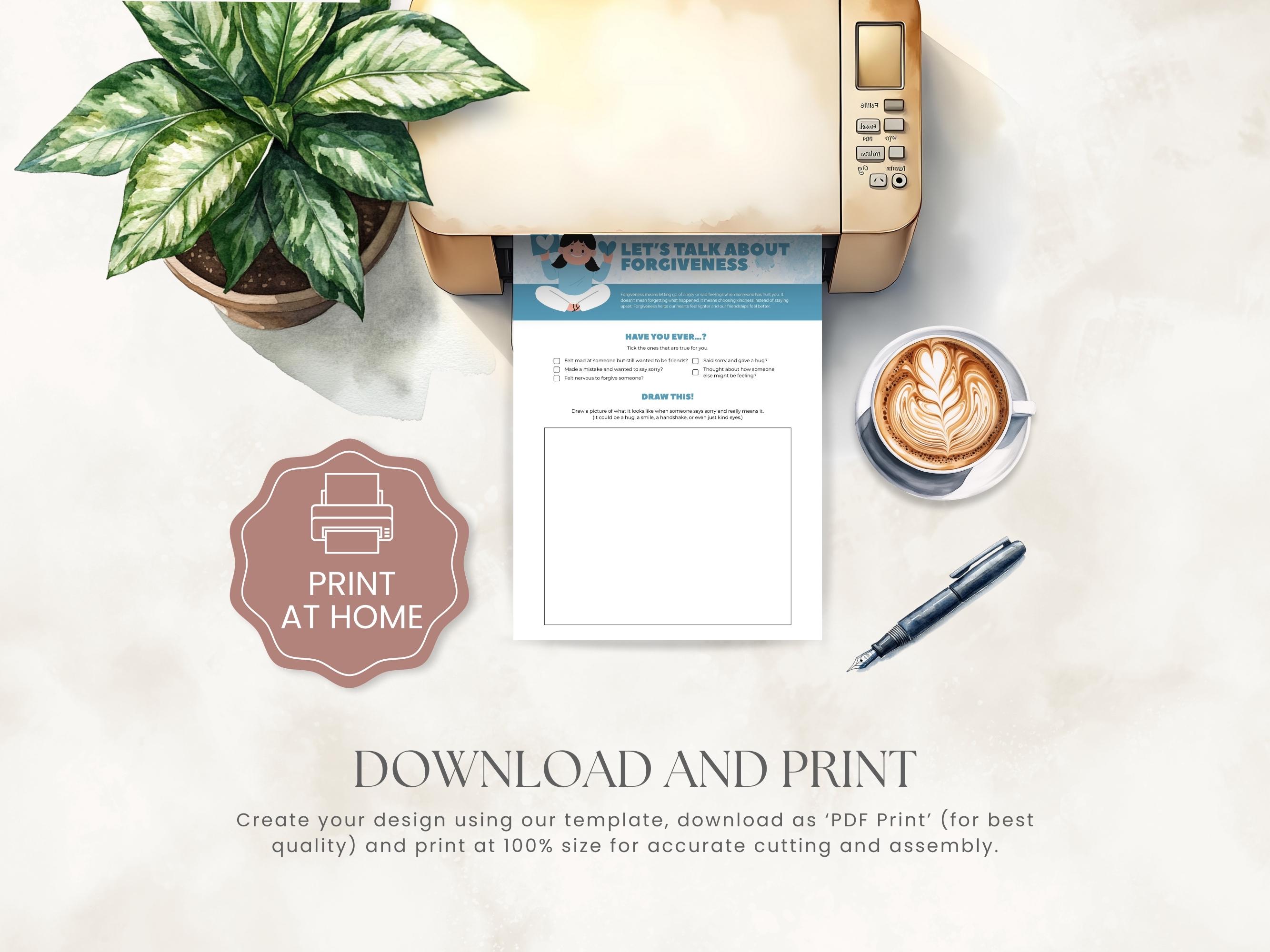 Activity Sheets for Kids PDF Printable Emotional Learning