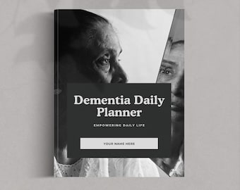 Dementia Care Daily Planner PDF Printable Caregiver Schedule Routine Memory Support Elderly Care Organizer Digital Download