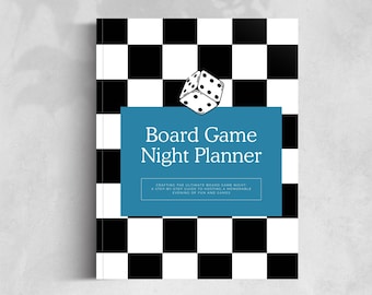 Board-Game Night Planner Template Game Night Schedule Guest List Snack Planner and Score Tracking Sheets Editable in Canva