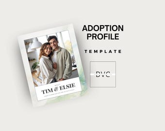Adoption Profile Template for Couples | Editable Canva Adoption Book | Customizable Adoption Portfolio | Adoption Letter to Birth Parents|