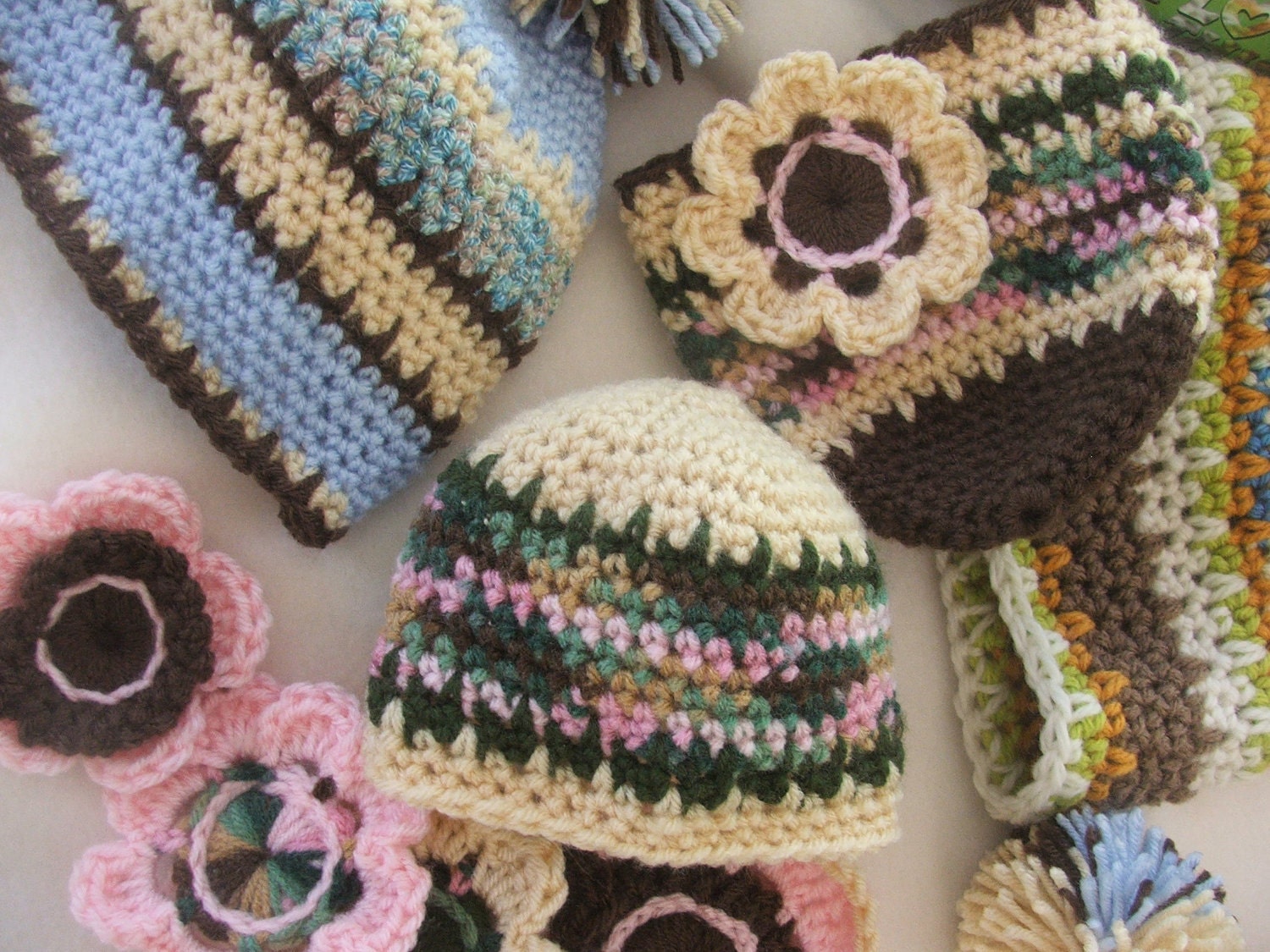 Crochet Baby Hat PATTERN Easy and Delicate Single Crochet Beanie 3