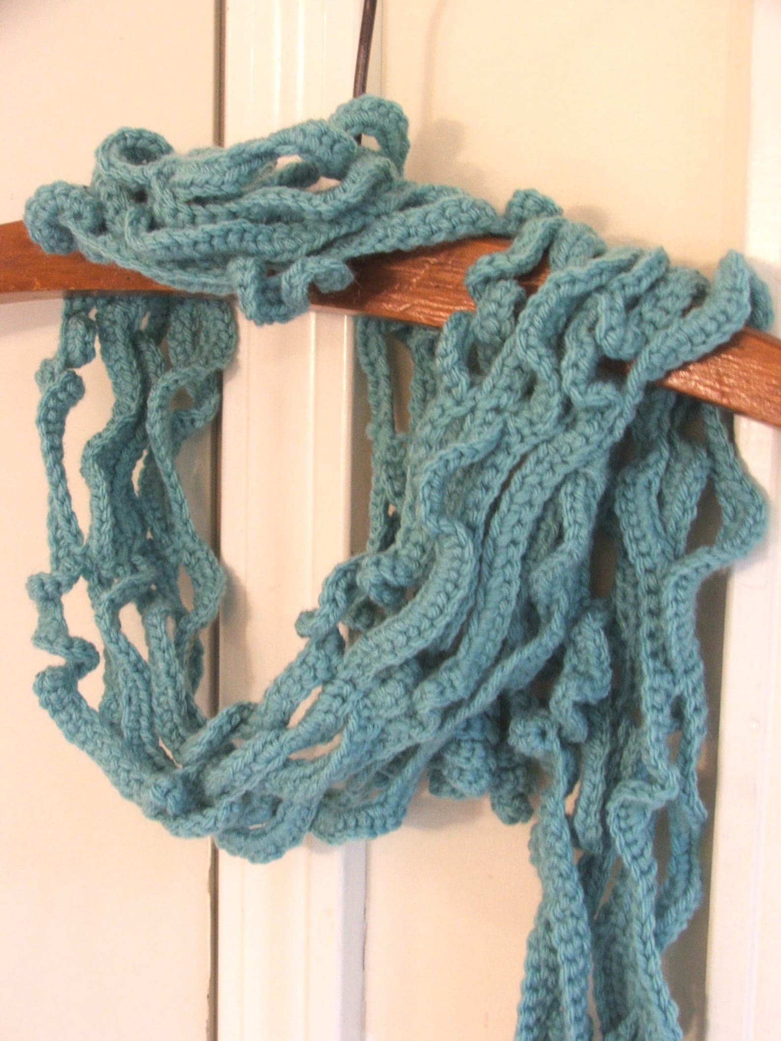 NEW Crochet Scarf Pattern Curly Vines Crochet Pattern Etsy