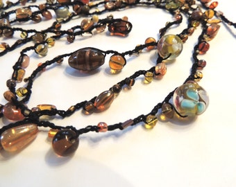 Crochet Jewelry Pattern Set: 9 Funky Designs (Instant Download)