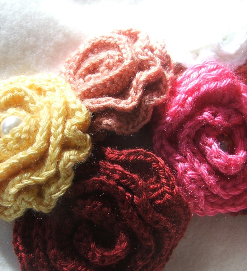 ROSE Flower Pattern Easy Crochet Pattern for Single Rose | Etsy