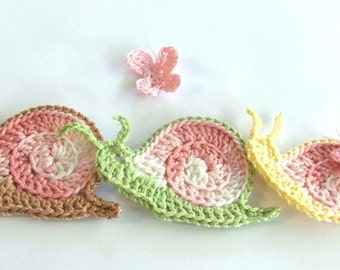 Crochet Snail Ornament Pattern: 70s Style Butterfly Cutie (PDF Pattern)