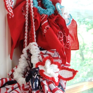 CROCHET Pattern Instant Download FAST and EASY summer Bandana Bag project with flower no sewing machine needed image 2