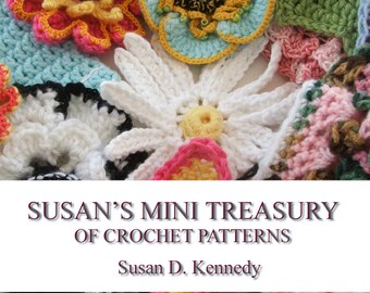 Libro de patrones de crochet: El pequeño tesoro de Susan: sombreros, flores y animales (patrón en PDF)