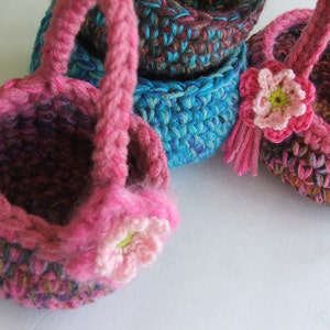 Easy Crochet PATTERN Baskets or Bowls with Darling Birdie pdf format crochet pattern Instant Download image 3