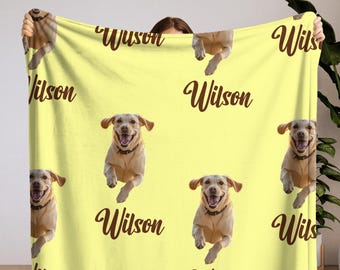 Personalized Blanket for Pet, Custom Picture Pet Blanket, Custom Dog Blanket, Custom Cat Blanket, Dog Cat Blanket, Custom Pet Blanket