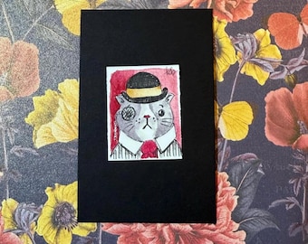 Sir Catman Doodle - Teensie Hand-Drawn Art