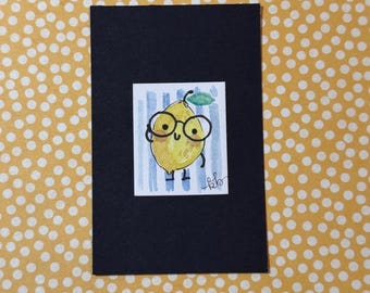 When life gives your lemon glasses make lemonade? Teensie Hand-Drawn Art