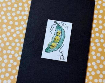 Three Peas in a Pod - Teensie Hand-Drawn Art