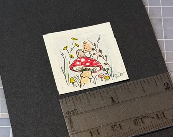 Shroomies - Teensie Hand-Drawn Art