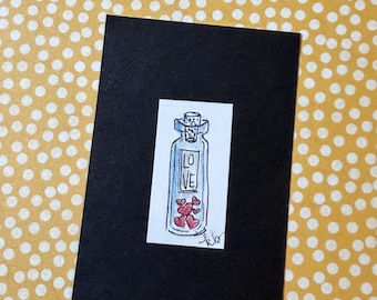 Jar of Hearts - Teensie Hand-Drawn Art