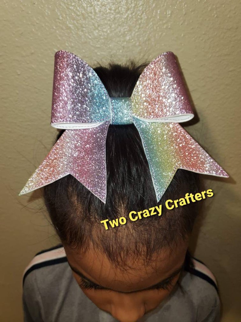 Vinyl Hair Bow Glitter Hair Accessories Embroidery Hair Bows Etsy