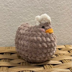 Crochet Chicken Plushie - Small