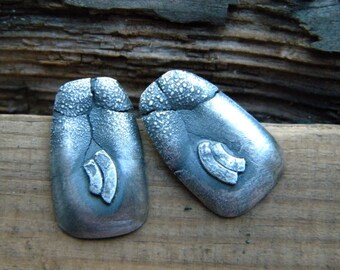 Earrings Sterling Silver, Fine Silver, oxidized silver earrings,Post,stud earrings