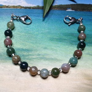 Indian Agate Interchangeable Medical Alert Replacement Bracelet
