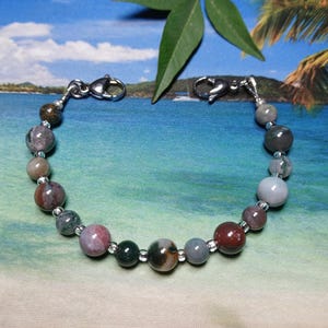 Indian Agate Interchangeable Medical Alert Replacement Bracelet