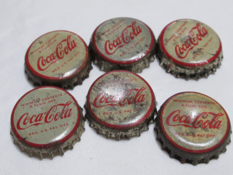 Vintage Coke Bottle Caps Coca Cola Caps Cork Lined Bottle - Etsy