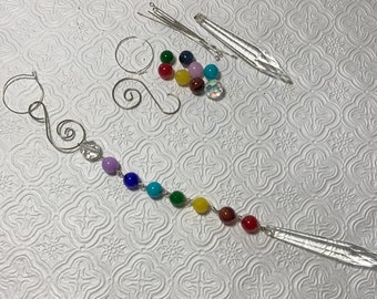 Fancy Fork Suncatcher Kit from Vintage Forks and Beautiful Beads. Fancy Fork Suncatcher Kit from Vintage Forks and Beautiful Beads.