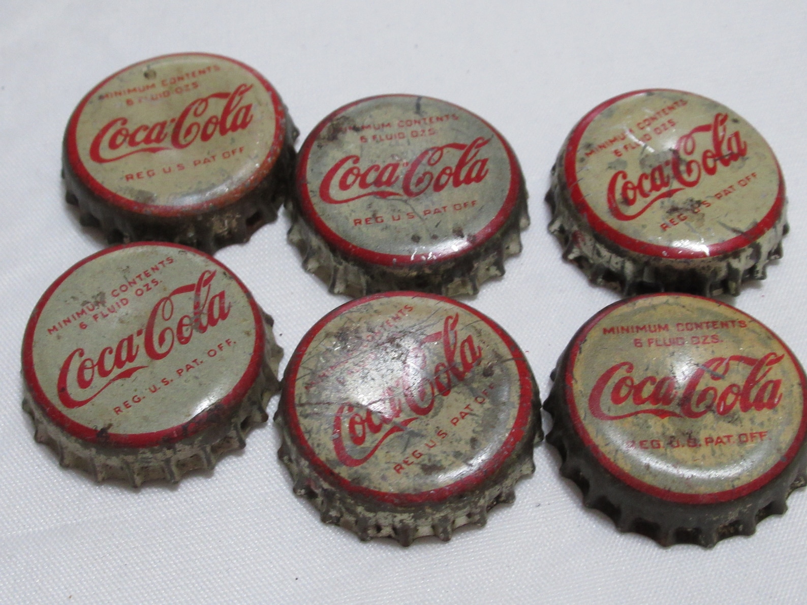 Vintage Coke Bottle Caps, Coca Cola Caps, Cork Lined Bottle Caps, Soda