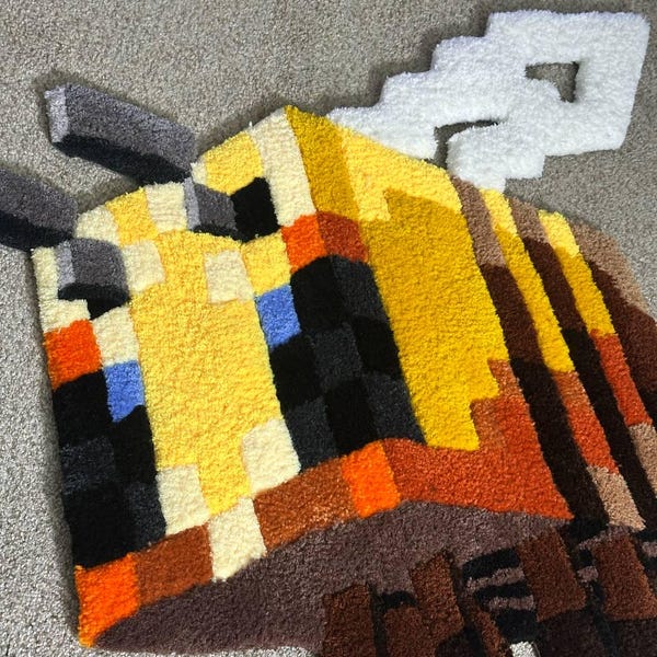 Minecraft Rug Art Minecrafts Rug - Etsy