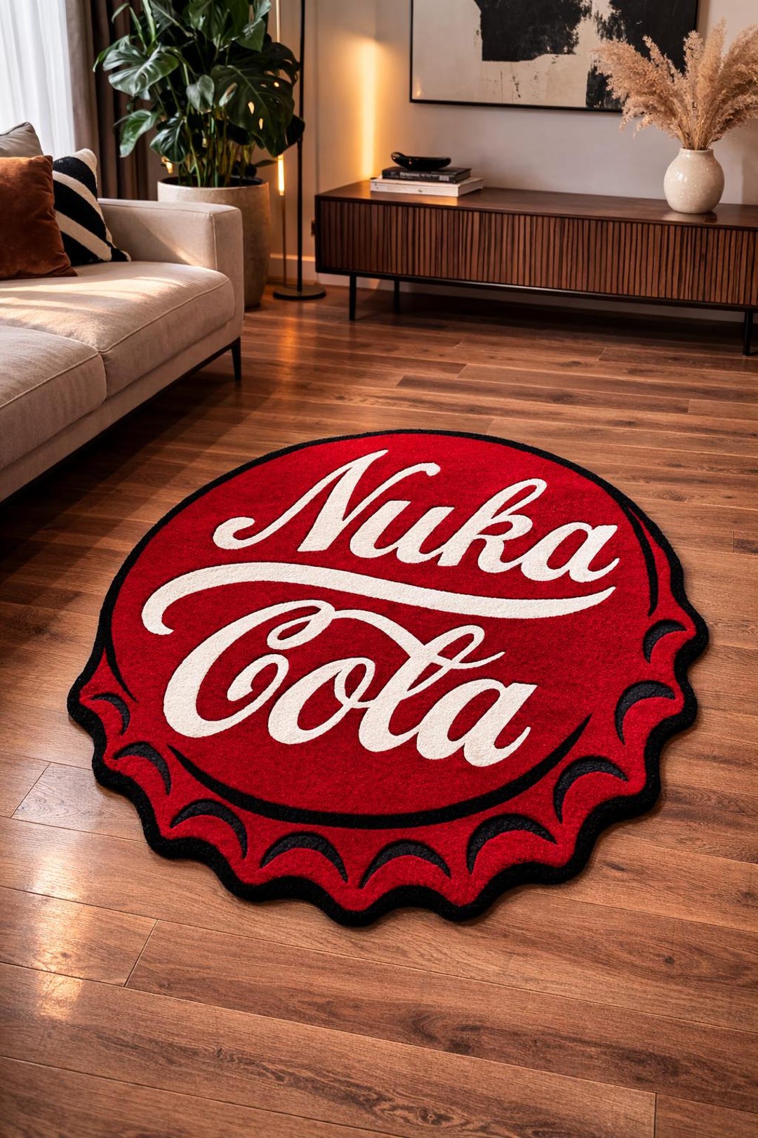 Fallout Area Rug Nuka Cola Fallout Tufting Rug | Game Room | Gamer Rug | Home Decor ...