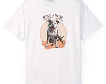 Original Hand-Drawn Pi Bull Shirt | Funny Dog Lover Gift | Unique Humorous Pet Graphic Tee