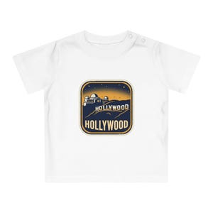 Hollywood Night Patch Baby T-Shirt | Observatory Skyline Tee