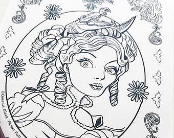 Haunted Mansion The Coloring Book Etsy