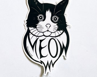 Meow Waterproof High Quality Vinyl Sticker