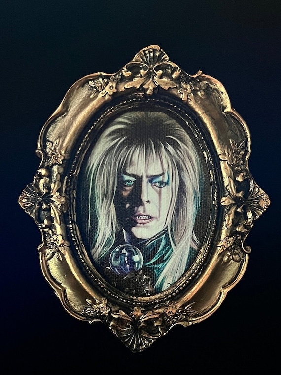 Labyrinth Jareth Tribute: Mini Framed Canvas Giclee Print