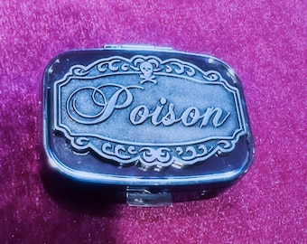 Poison Victorian Pill Box Goth Witchy