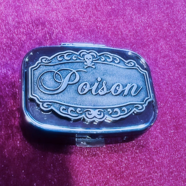 Poison Victorian Pill Box Goth Witchy