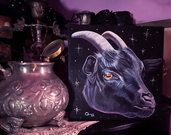 Magic Goat Acrylic Painting