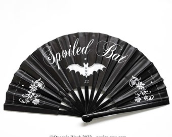 Spoiled Bat large gothic hand fan home wall decor