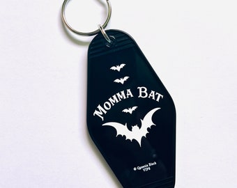 Momma Bat Hotel Room Keychain