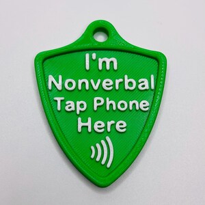 NFC Medical Alert Keychain – Nonverbal Autism Safety Tag, Emergency Contact Info, Backpack ID for Kids, Adults, Special Needs, AAC Device image 5