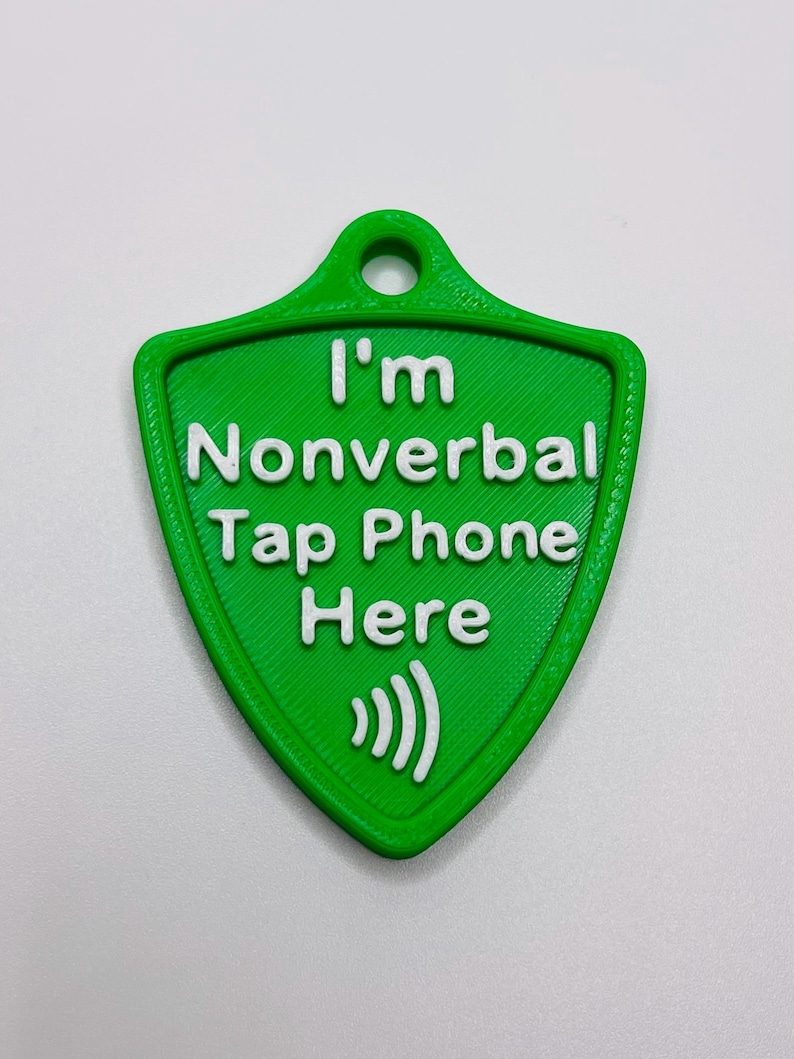 NFC Medical Alert Keychain – Nonverbal Autism Safety Tag, Emergency Contact Info, Backpack ID for Kids, Adults, Special Needs, AAC Device image 5