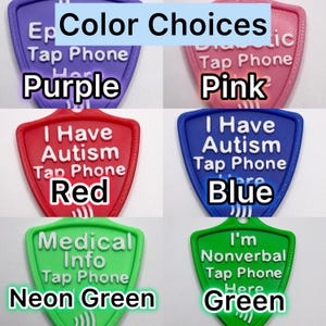 NFC Medical Alert Keychain – Nonverbal Autism Safety Tag, Emergency Contact Info, Backpack ID for Kids, Adults, Special Needs, AAC Device image 2