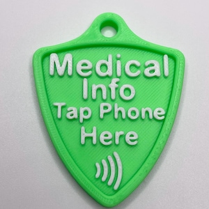 NFC Medical Alert Keychain – Nonverbal Autism Safety Tag, Emergency Contact Info, Backpack ID for Kids, Adults, Special Needs, AAC Device image 8